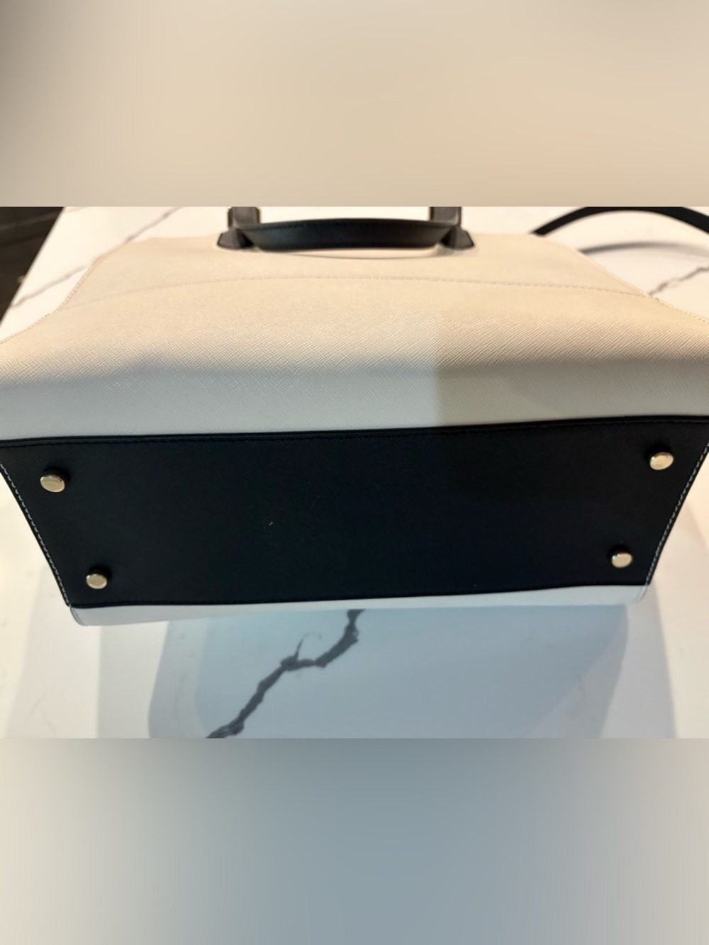 Kate Spade White, Beige & Black Tote Crossbody Bag - Picture 4 of 14